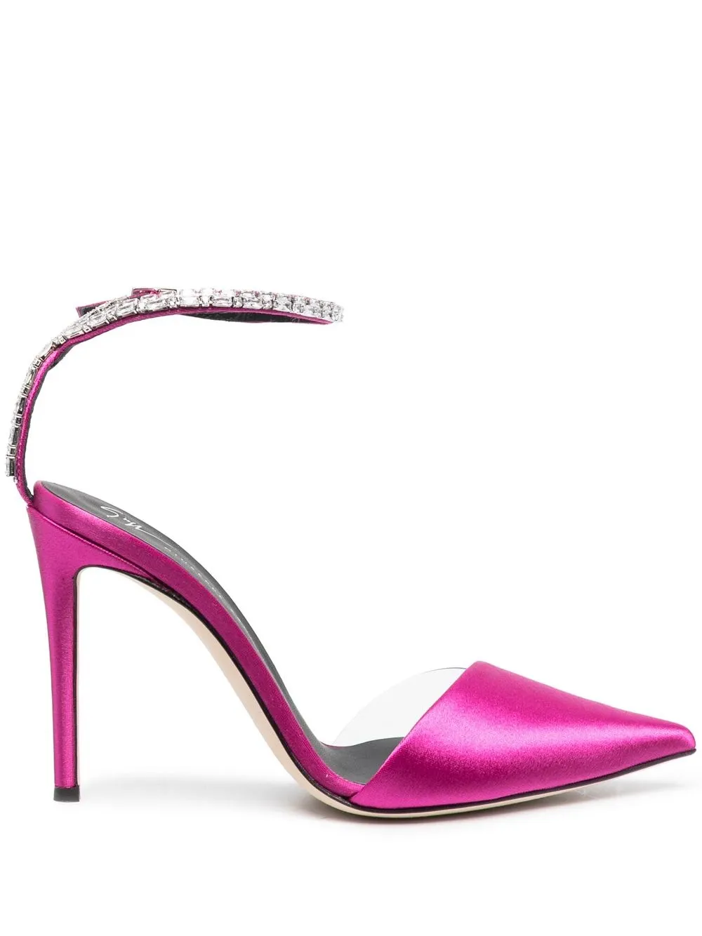 

Giuseppe Zanotti sandalias con apliques de cristal - Rosado