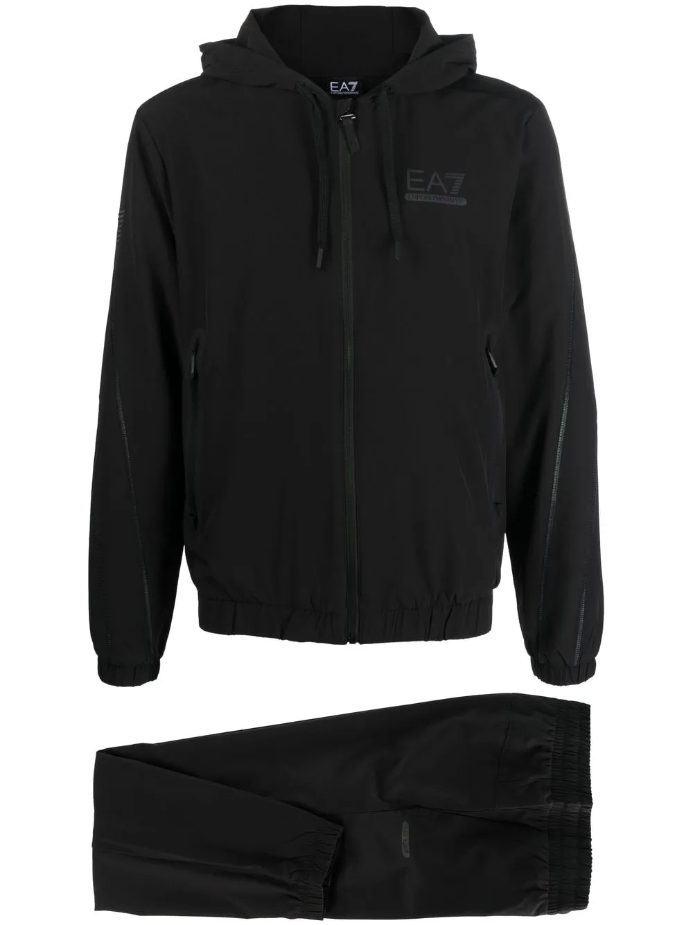 

Ea7 Emporio Armani logo-print tracksuit set - Black