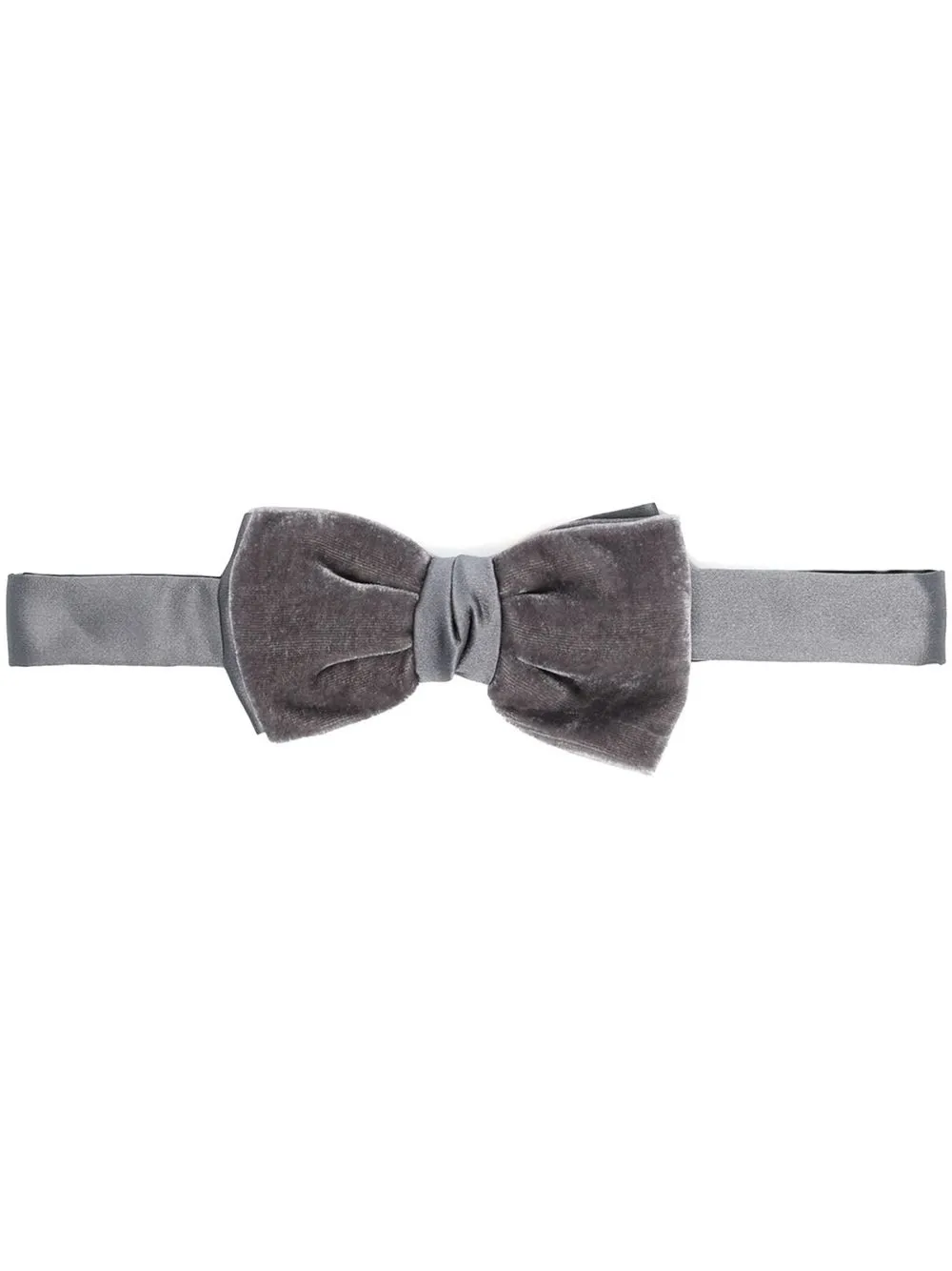 

Lanvin velvet-effect bow tie - Grey