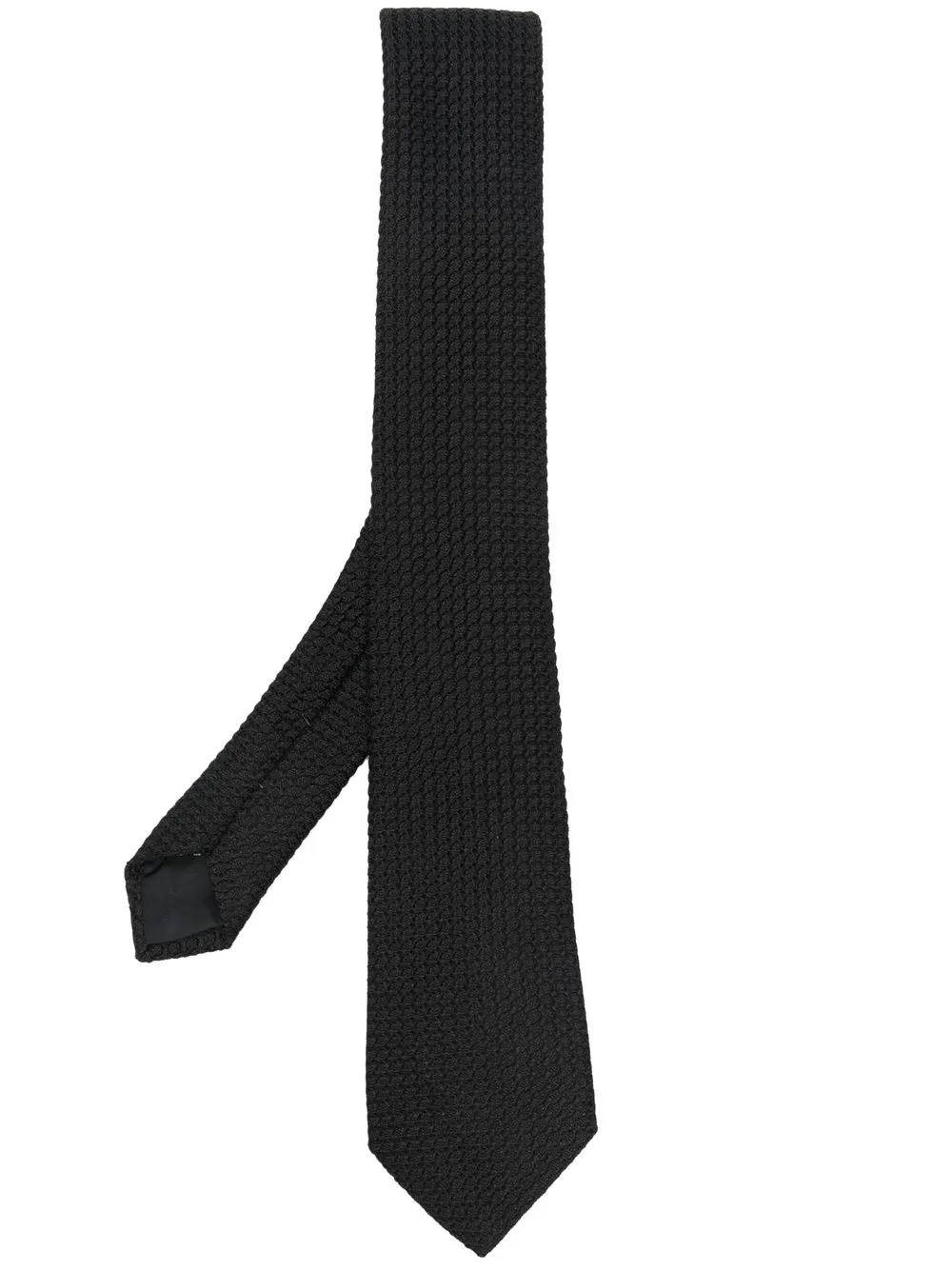 

Lanvin embroidered silk tie - Black