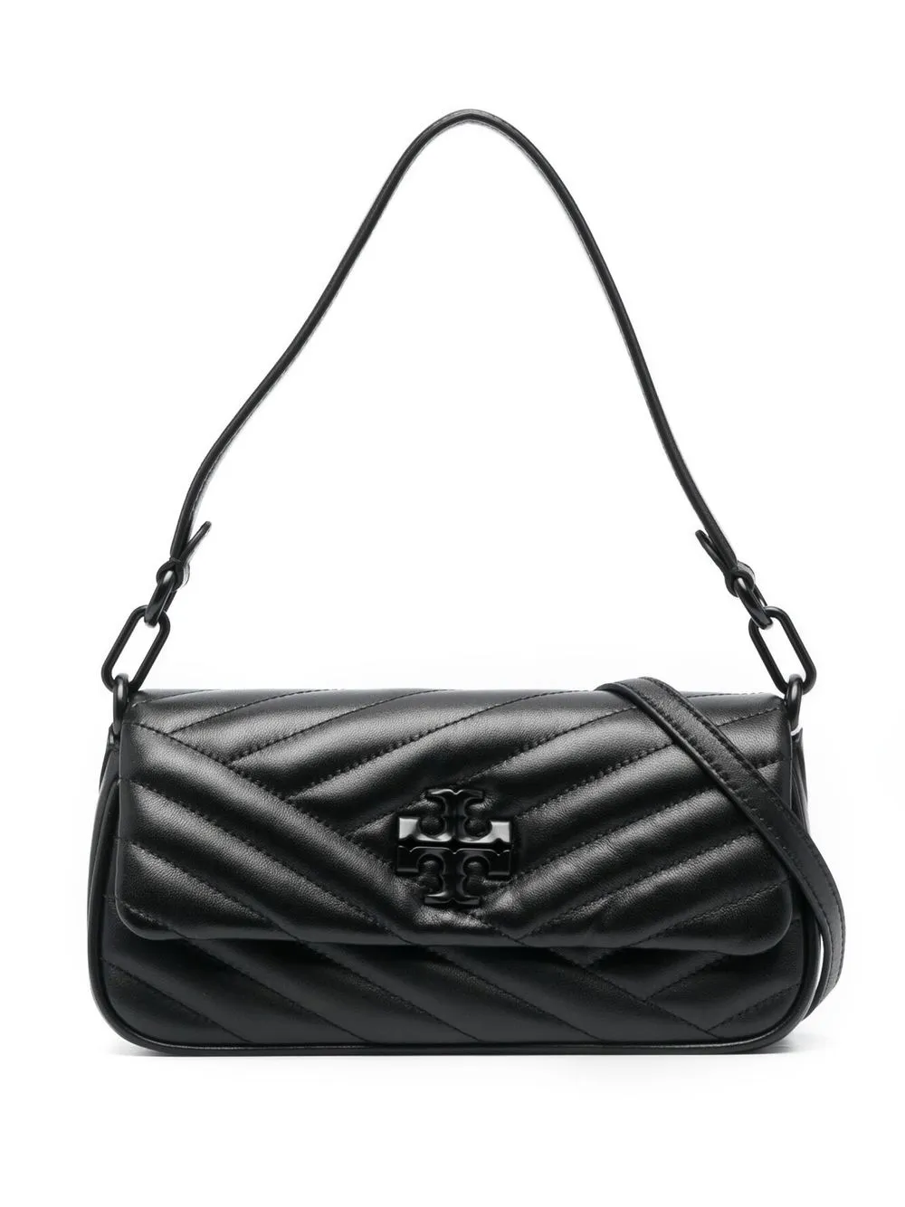 

Tory Burch Kira quilted leather tote bag - Black