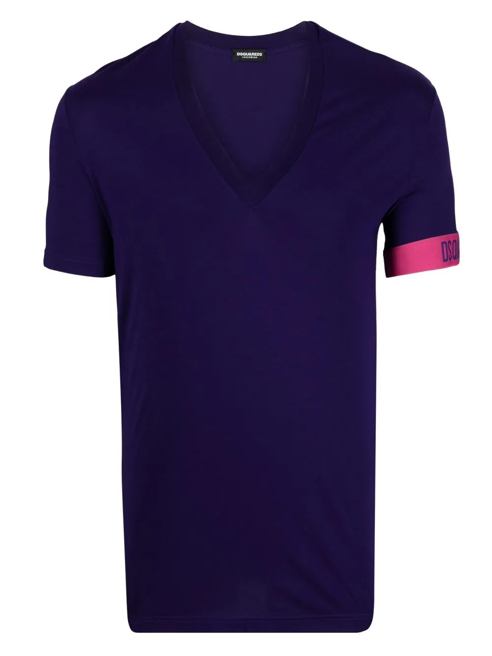 

Dsquared2 playera manga corta con logo estampado - Morado