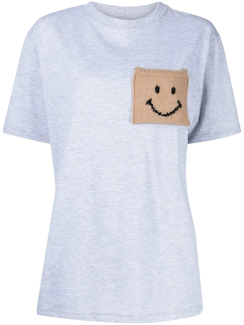 

Joshua Sanders playera con parche Smiley - Gris