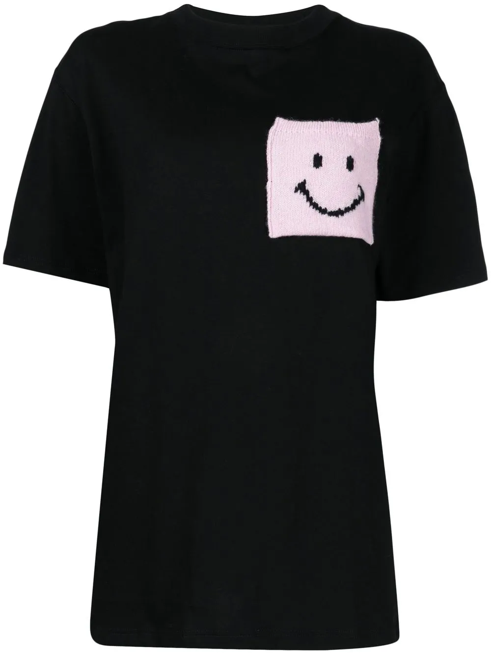 

Joshua Sanders playera con parche Smiley - Negro