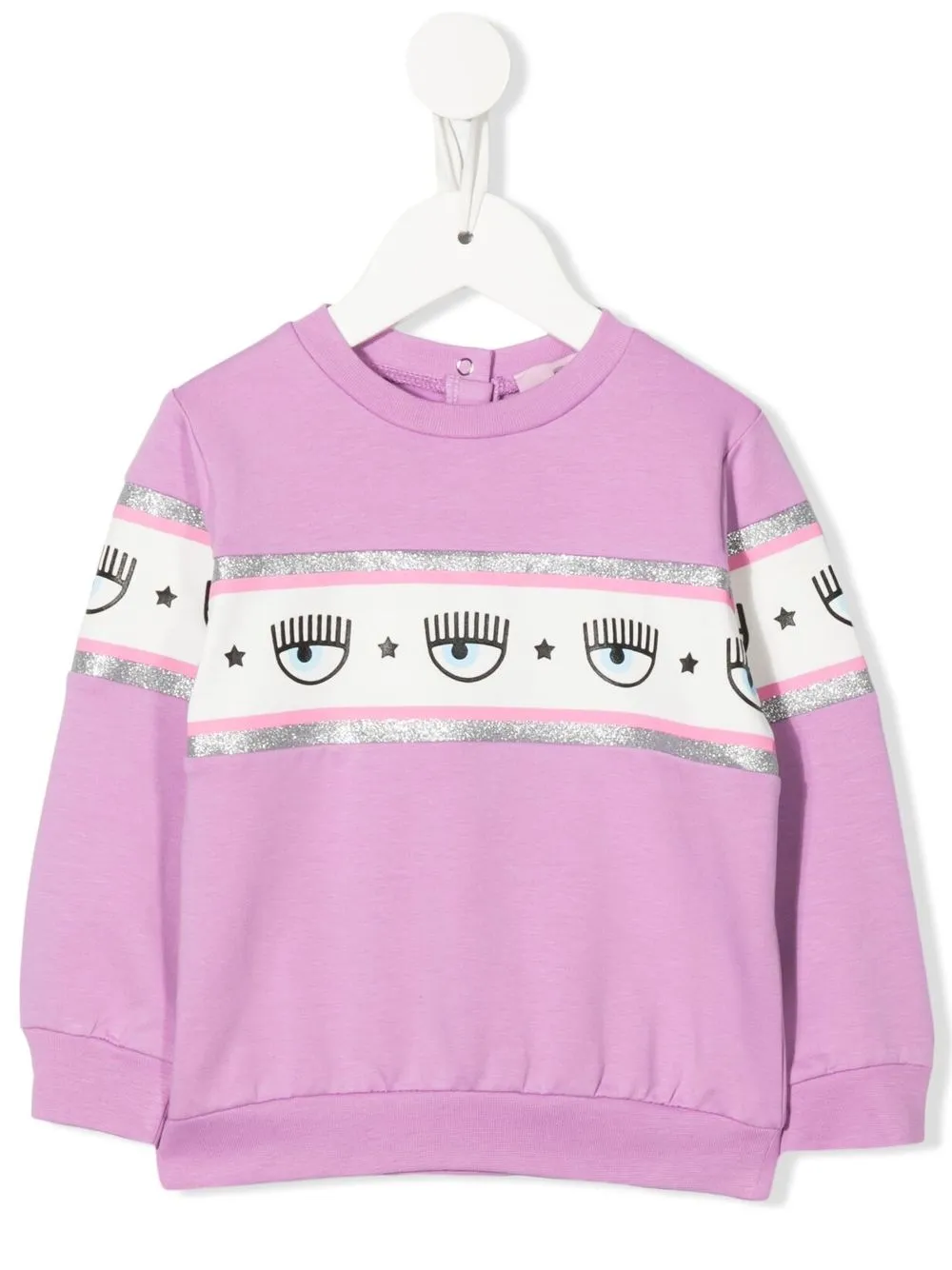 

Chiara Ferragni Kids graphic-print long-sleeve sweatshirt - Purple