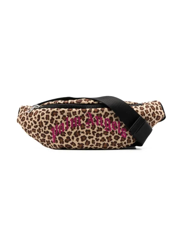Palm Angels Kids leopard print Logo Belt Bag Neutrals FARFETCH IE