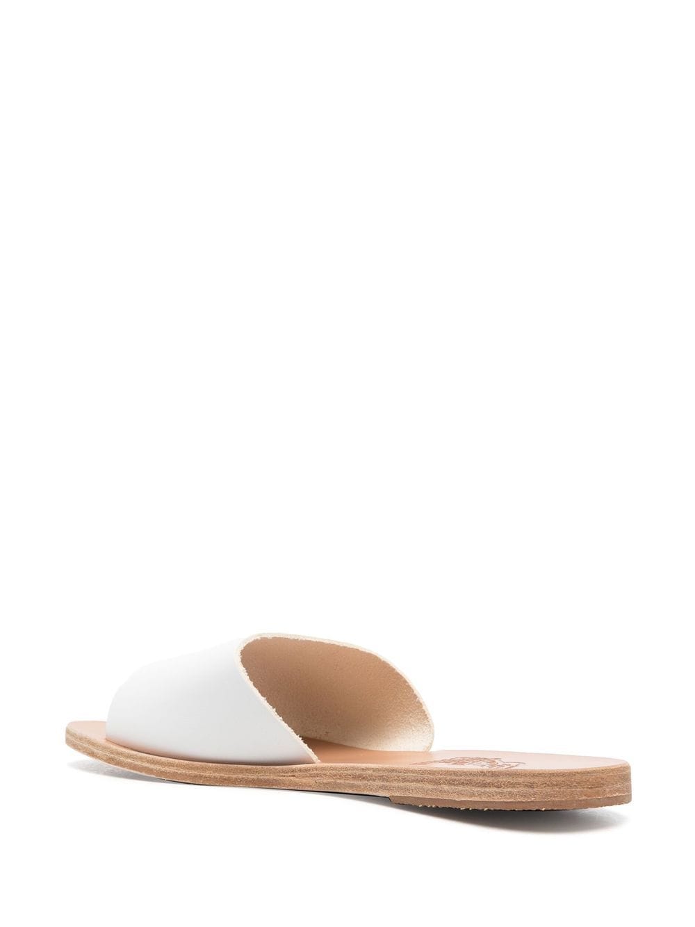 Shop Ancient Greek Sandals Open-toe Slide Sandals In White