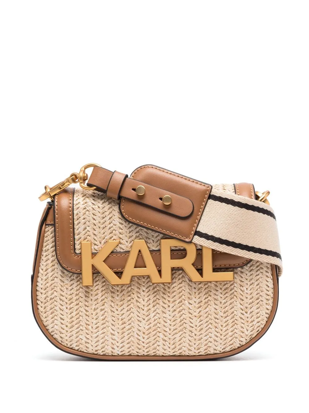 

Karl Lagerfeld bolsa de hombro con placa del logo - Marrón