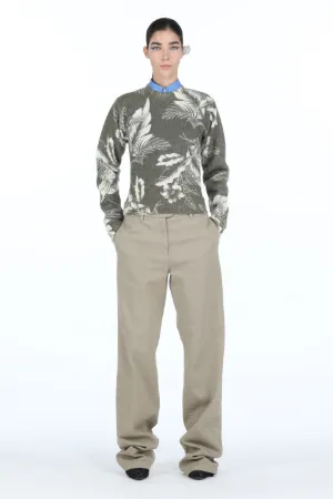 Floral-Jacquard Sweater