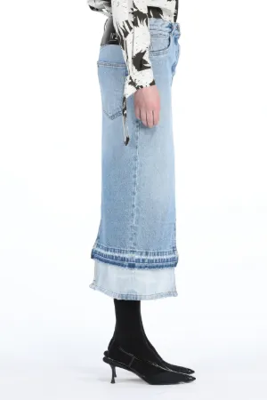 Denim Pencil Skirt