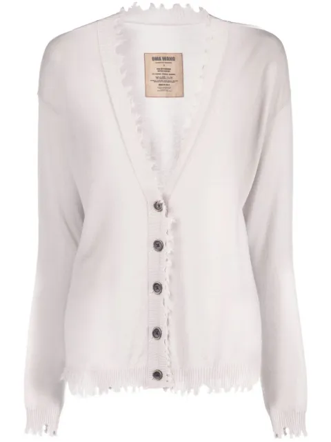 Uma Wang fringed cashmere cardigan