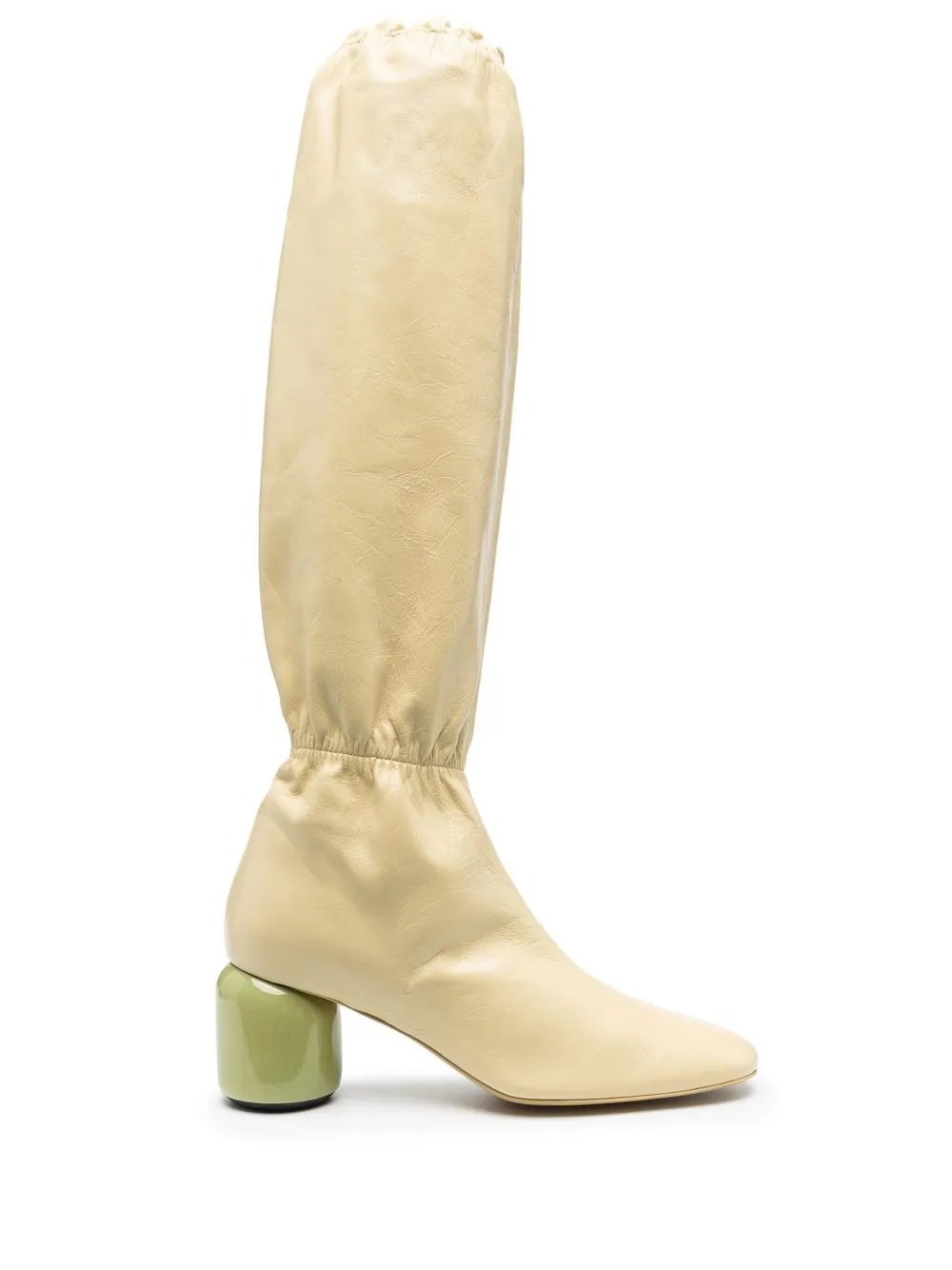 

Jil Sander botas fruncidas - Neutro