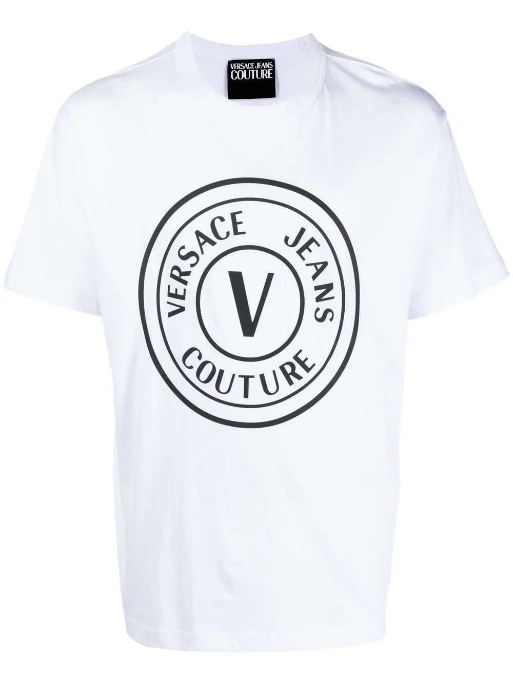 

Versace Jeans Couture playera manga corta con logo estampado - Blanco