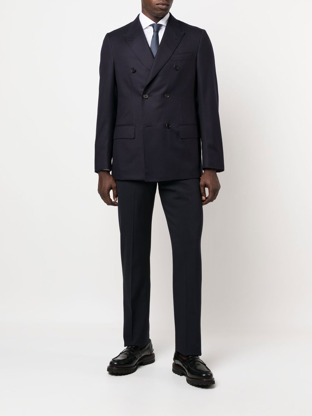 Caruso Fitted Double Breasted Fastening Blazer Farfetch