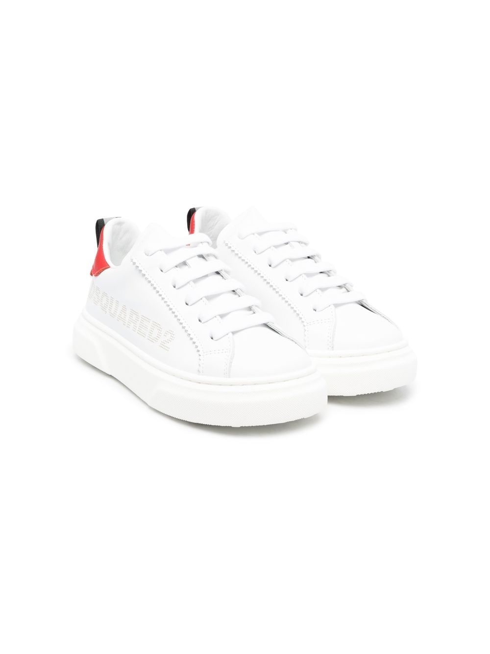 Image 1 of Dsquared2 Kids low-top leather trainers