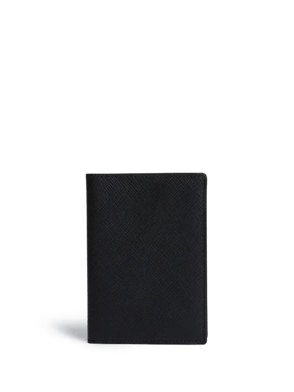 [新品未使用] SMYTHSON Panama Passport Cover Passport Cover in Panama in black | Smythson