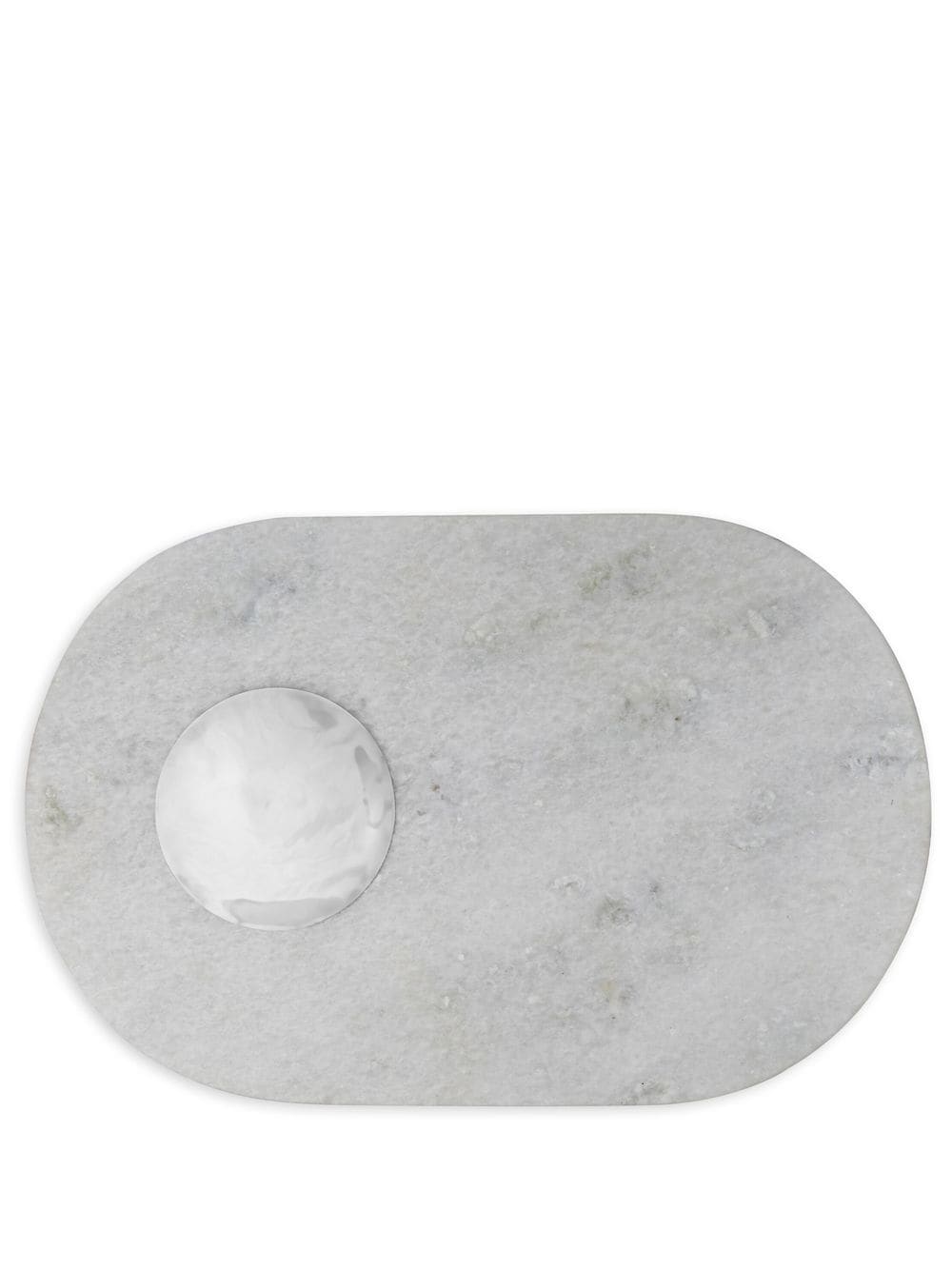 Tom Dixon Stone Curved Chopping Board In Weiss