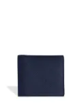 Smythson Panama six-card bi-fold wallet - Blue