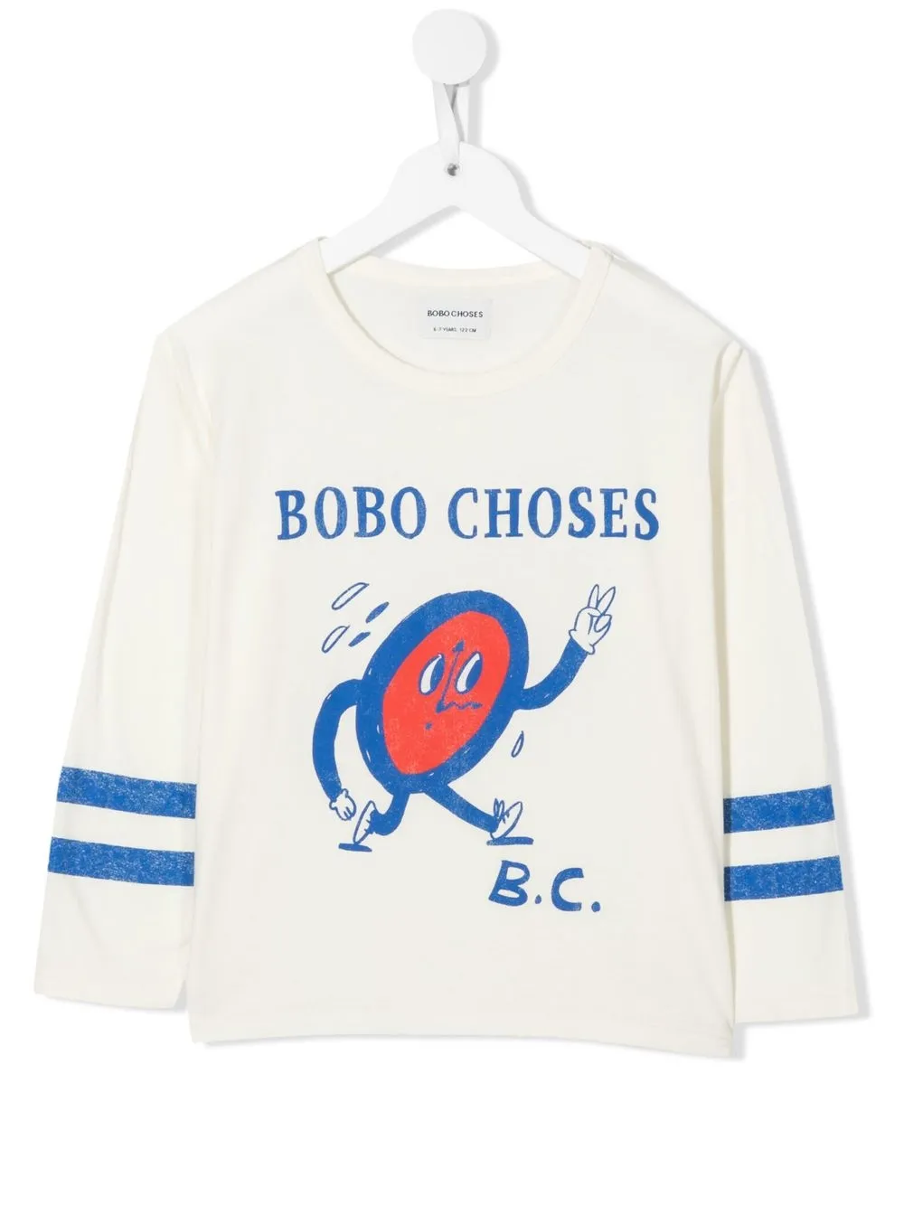

Bobo Choses top manga larga con logo estampado - Neutro