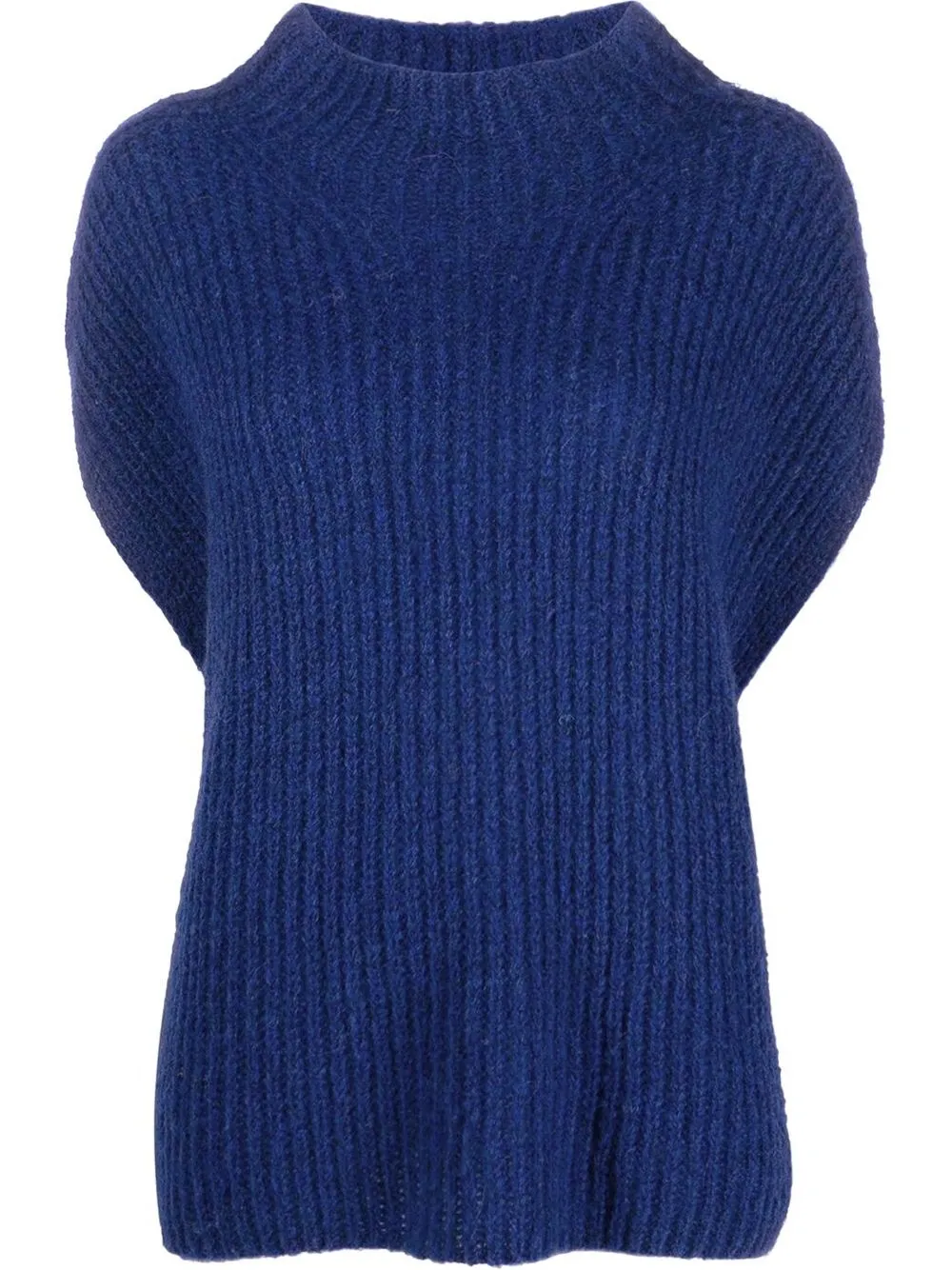 

Luisa Cerano rib-knit sleeveless jumper - Blue