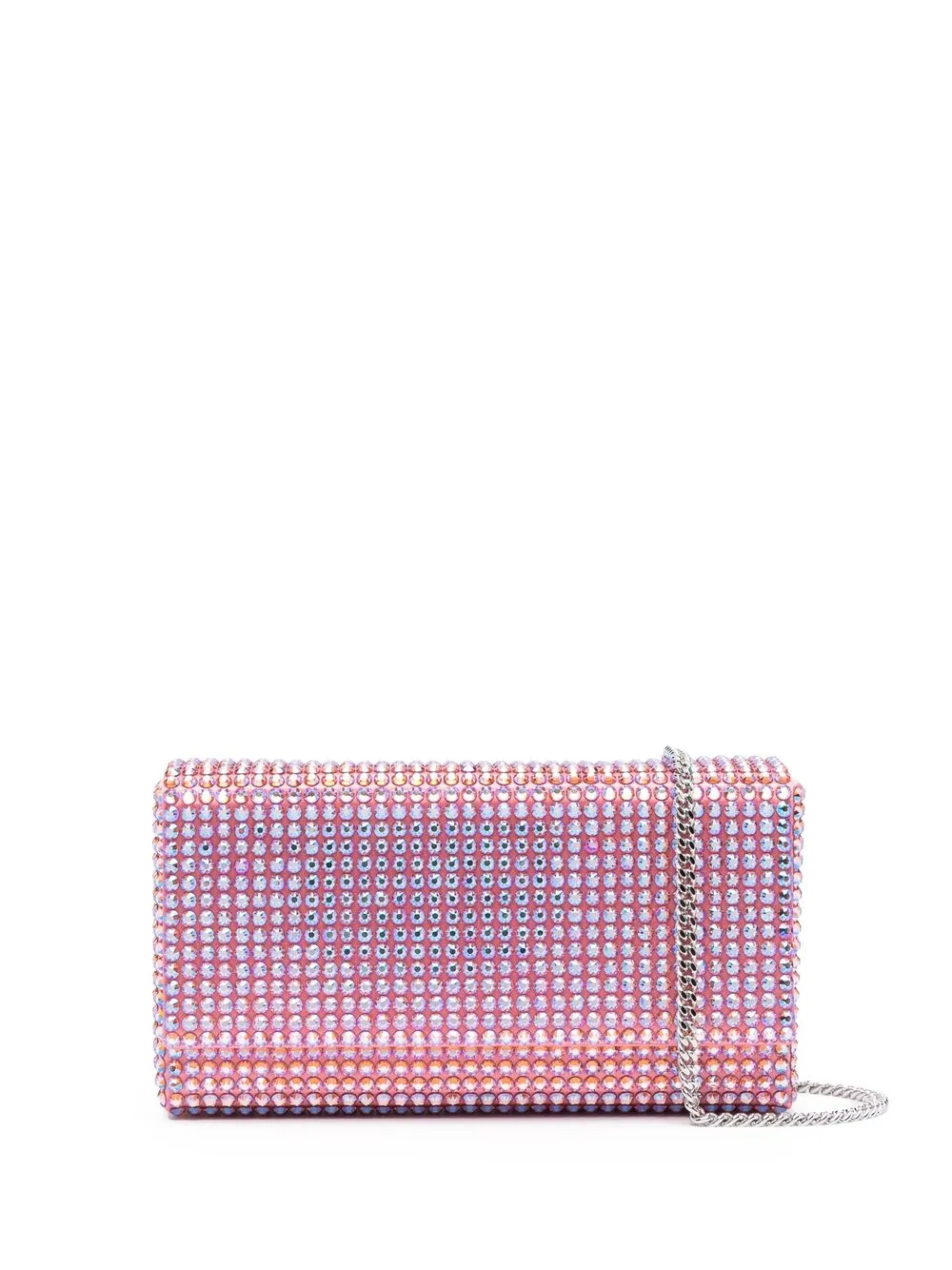 

Amina Muaddi bolsa de mano Paloma - SATIN ROSE + ROSE PEACH CRYSTALS