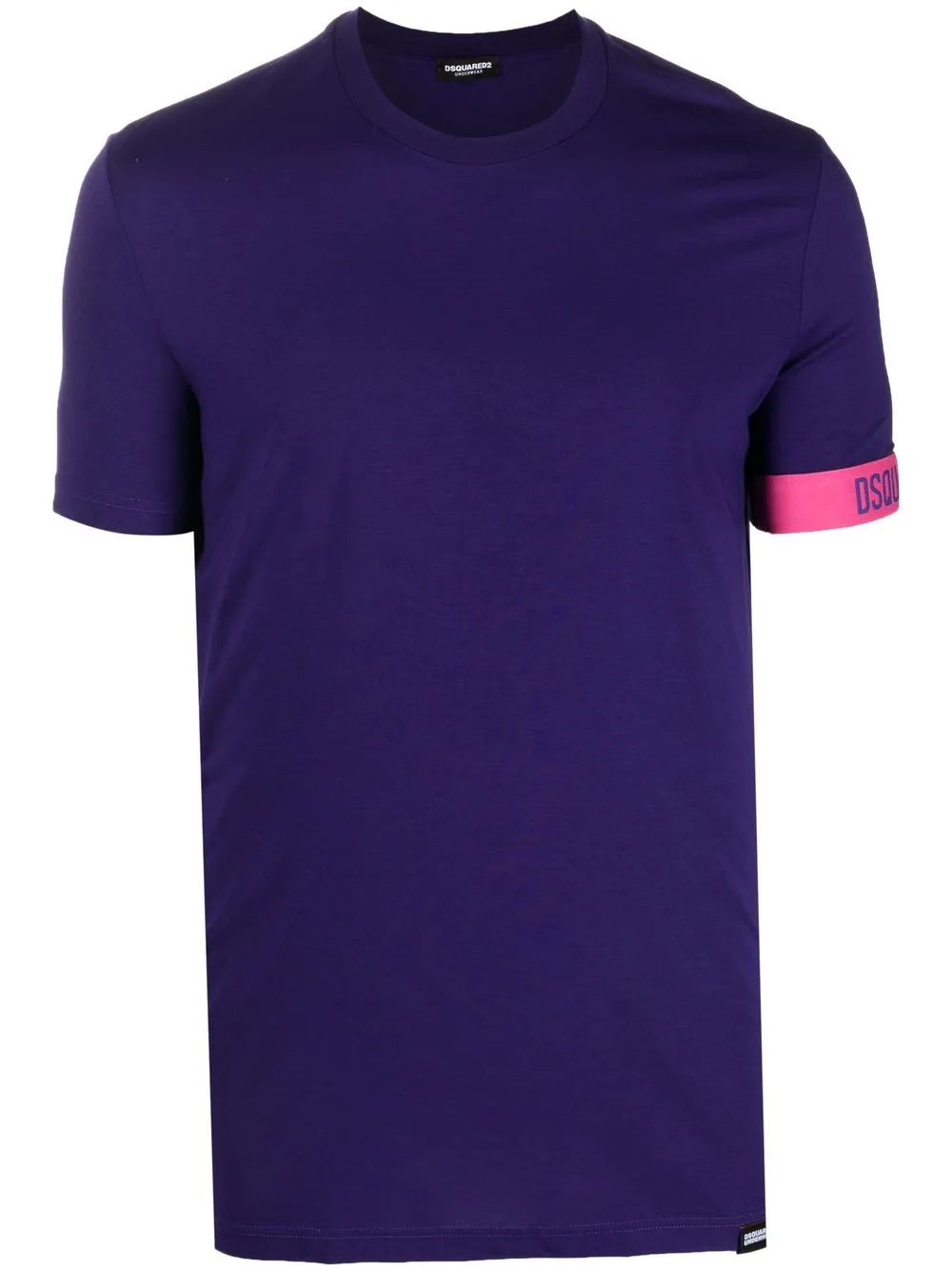 

Dsquared2 playera con ribete del logo - Morado