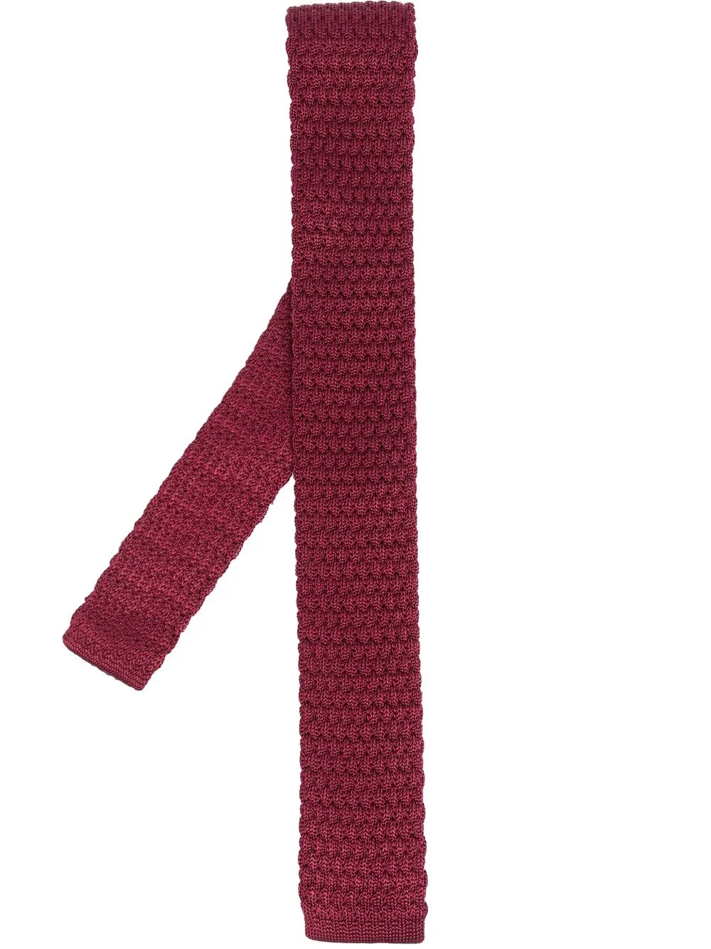 

Lanvin knitted silk tie - Red