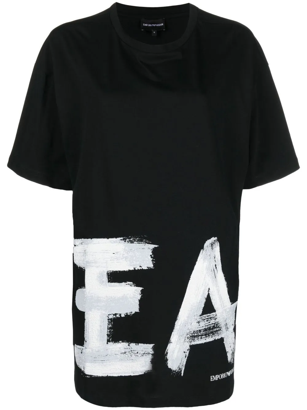 

Emporio Armani oversize logo-print T-shirt - Black