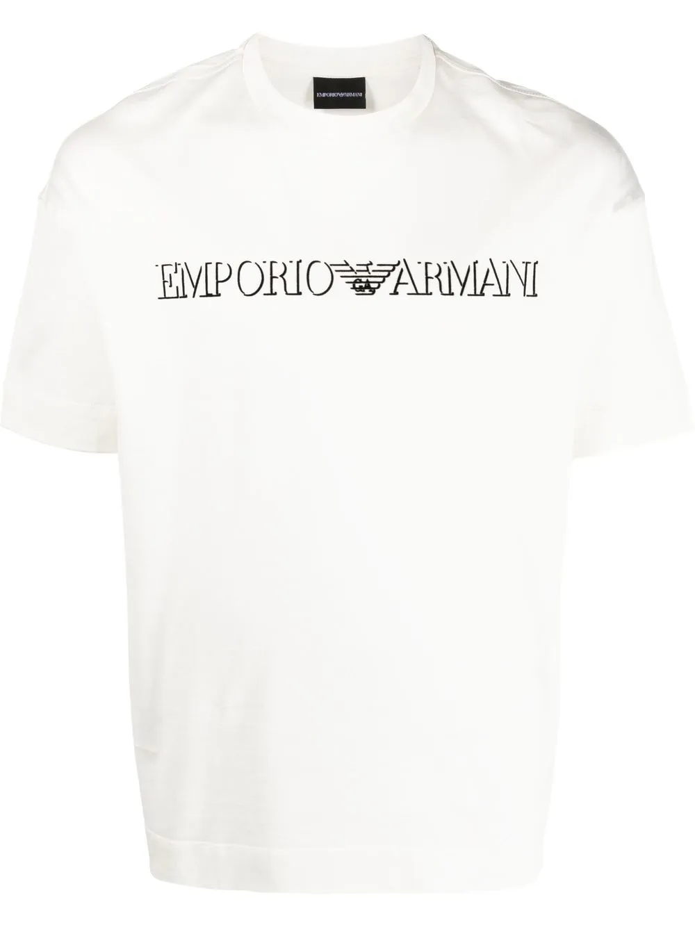 

Emporio Armani cotton logo T-shirt - Neutrals