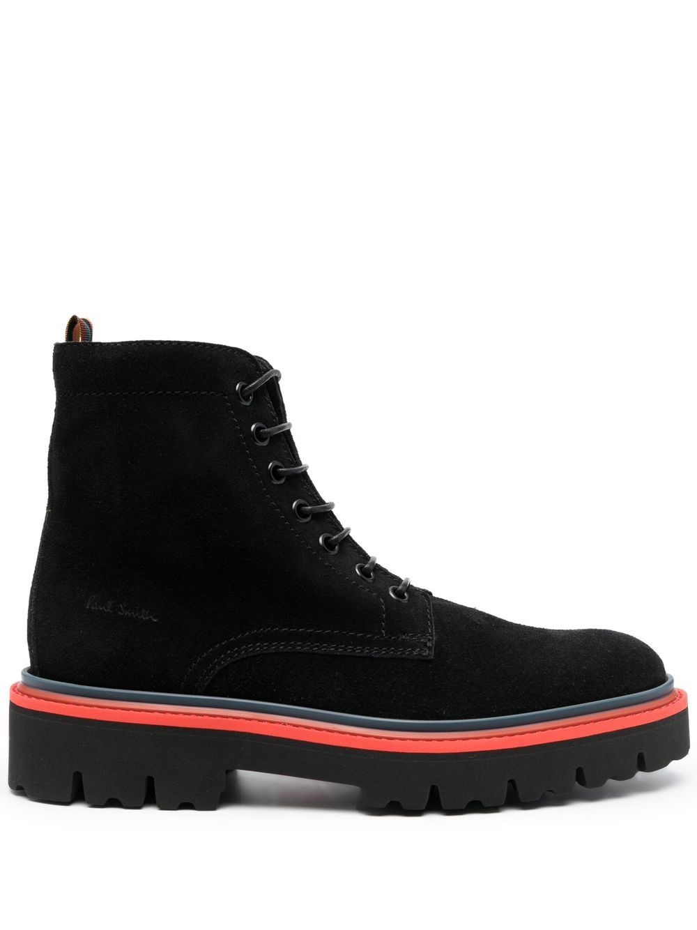 

Paul Smith contrast-trim lace-up boots - Black