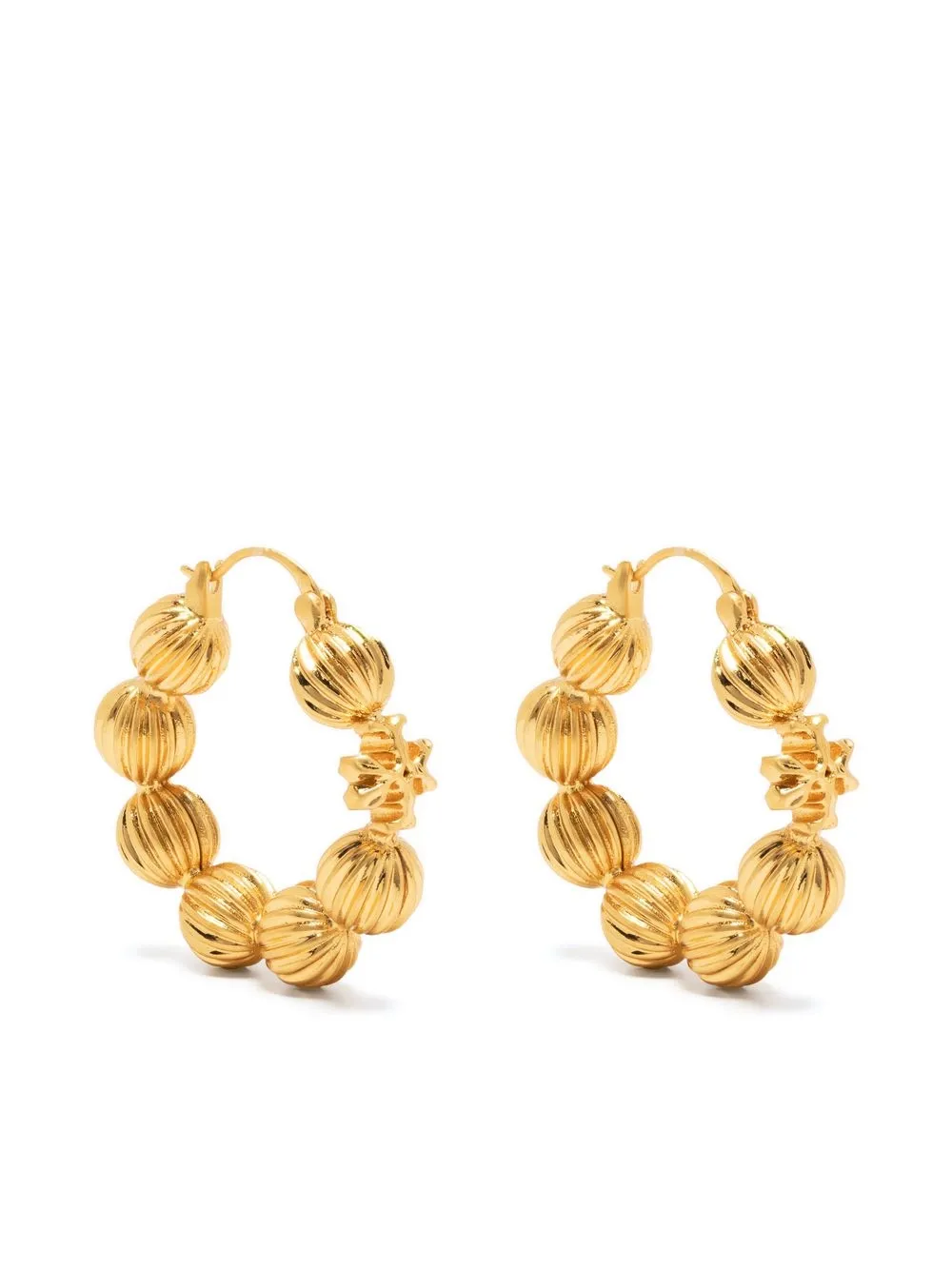 

Tory Burch aretes Roxanne Fluted Bead - Dorado