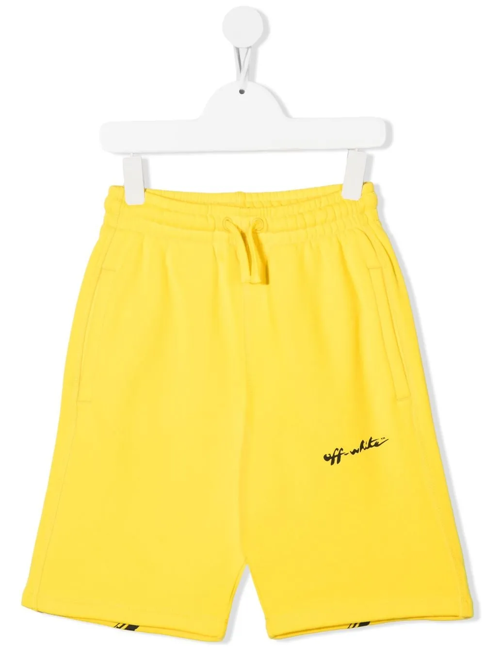 

Off-White Kids shorts con cordones en la pretina - Amarillo