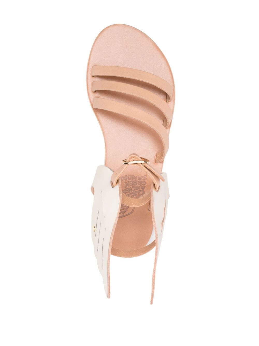 Shop Ancient Greek Sandals Leather Wing-design Sandals In Neutrals