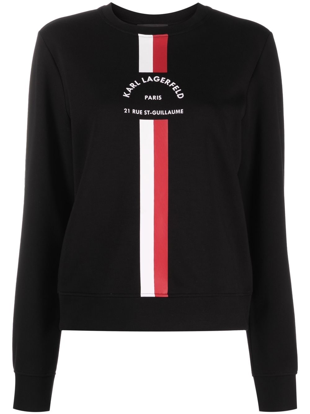 Karl Lagerfeld Logo-print Sweatshirt In Black