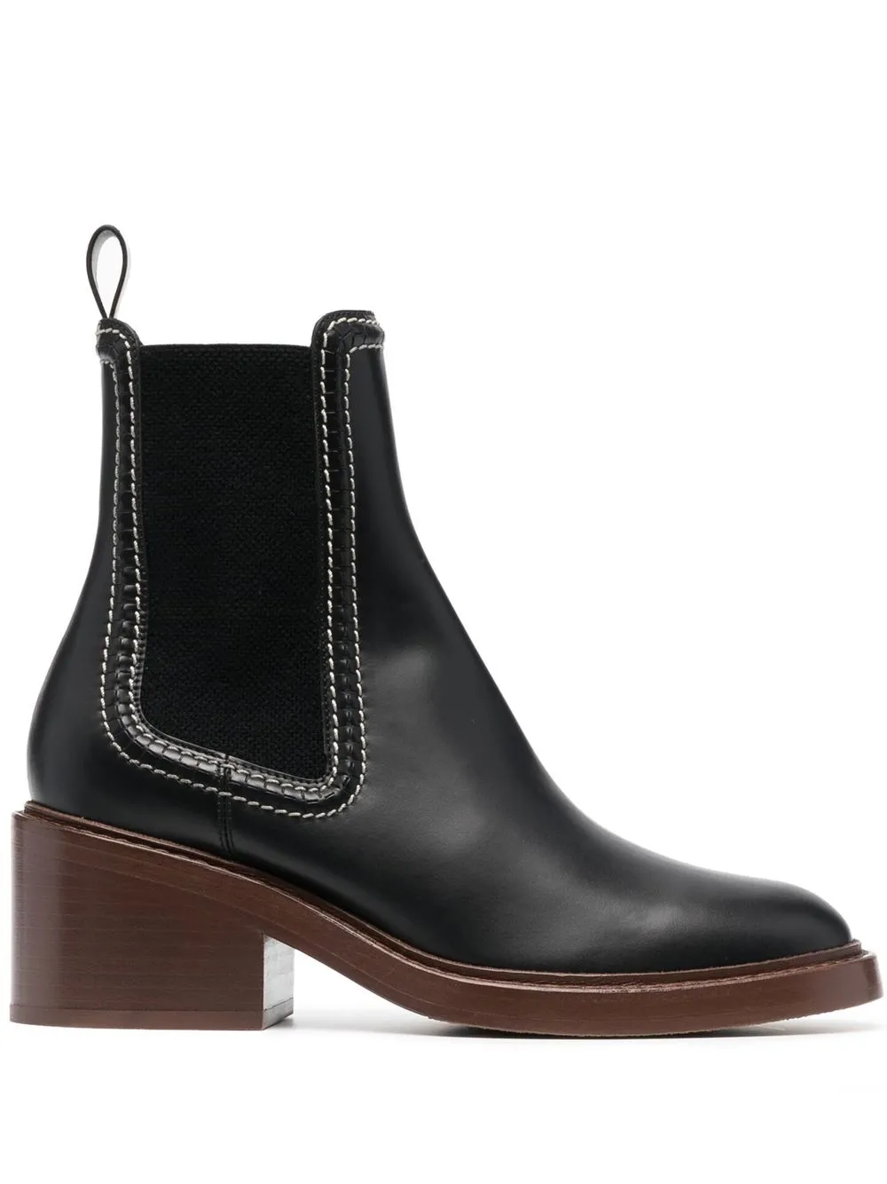 

Chloé botas chelsea con tacón de 70mm - Negro