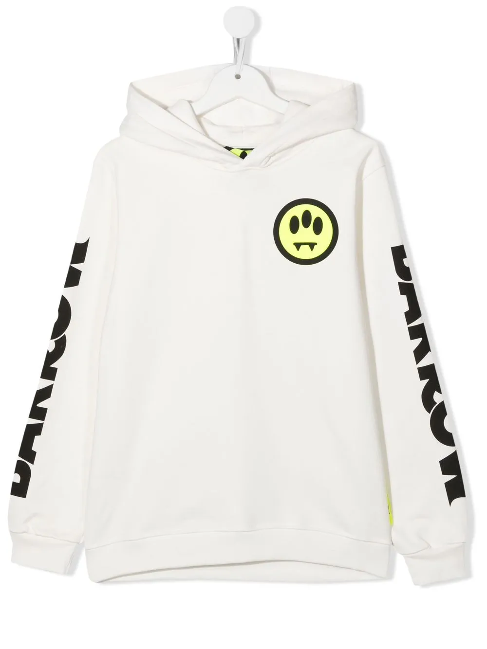 

Barrow kids TEEN logo-print hoodie - White