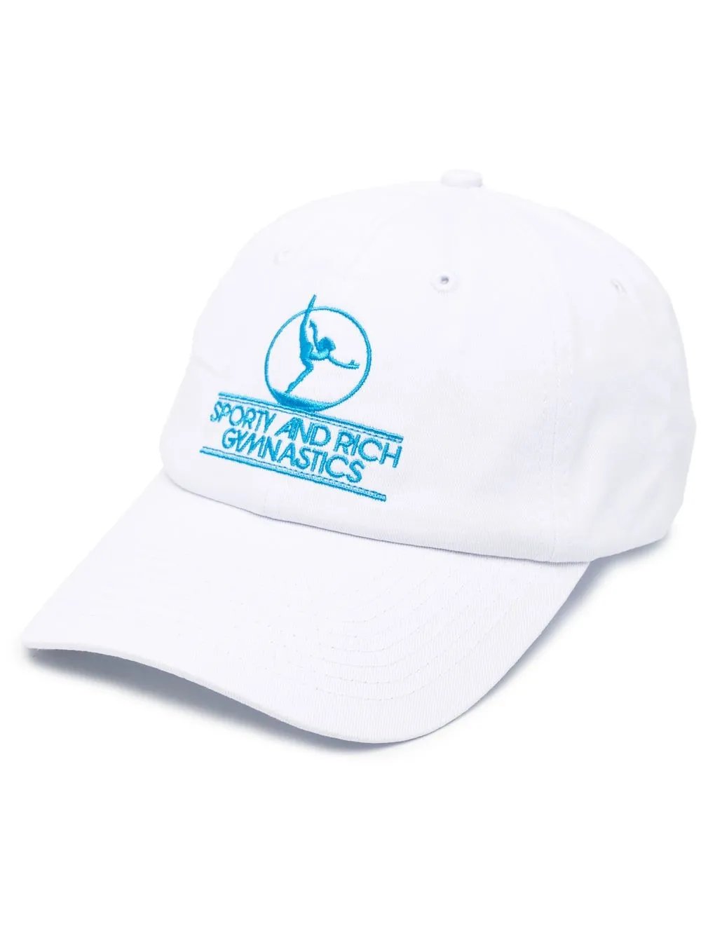 

Sporty & Rich gorra con logo bordado - Blanco