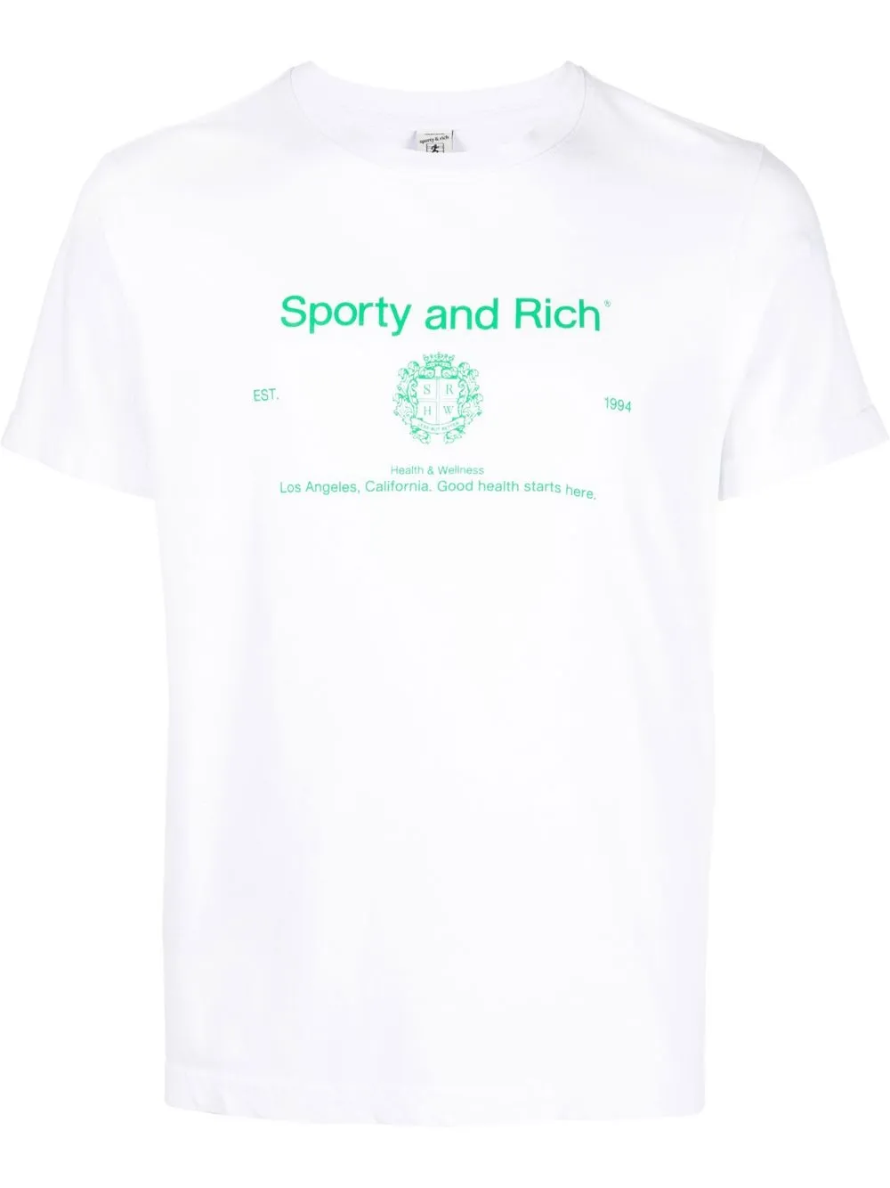 

Sporty & Rich playera con logo estampado - Blanco