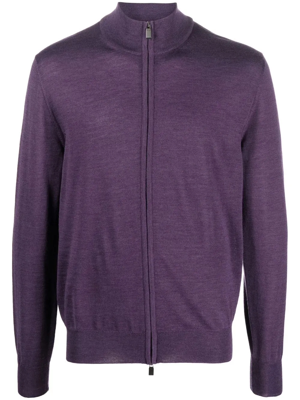 

Canali high-neck zip-up jumper - Purple