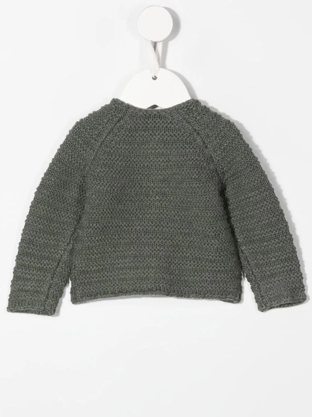 Bonpoint Ribgebreid vest - Groen