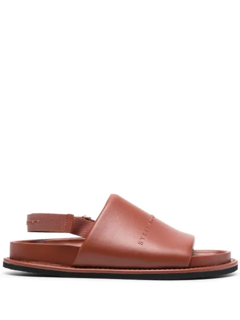 Stella McCartney sandalias con logo en relieve