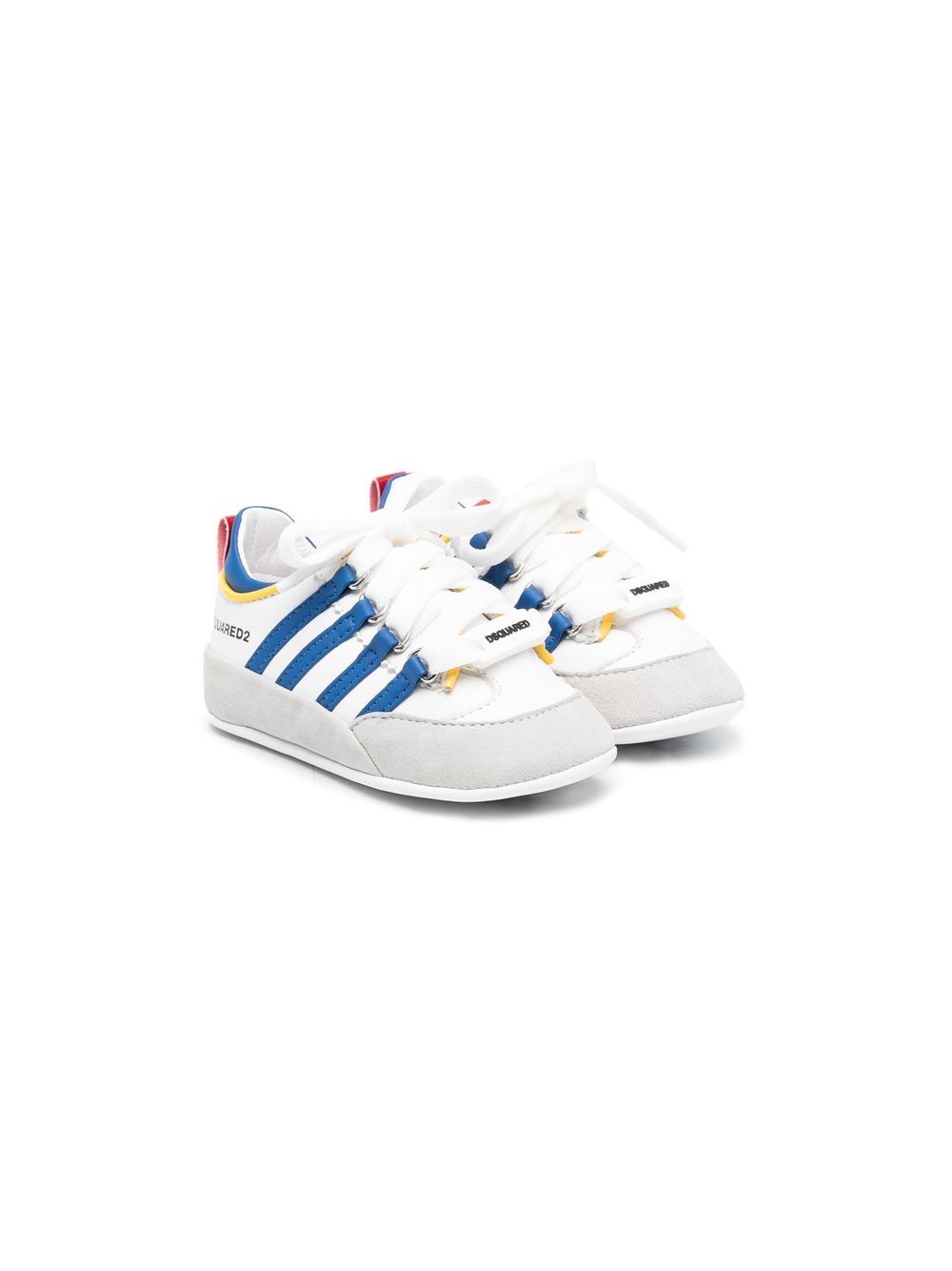 

Dsquared2 Kids tenis con rayas laterales - Blanco