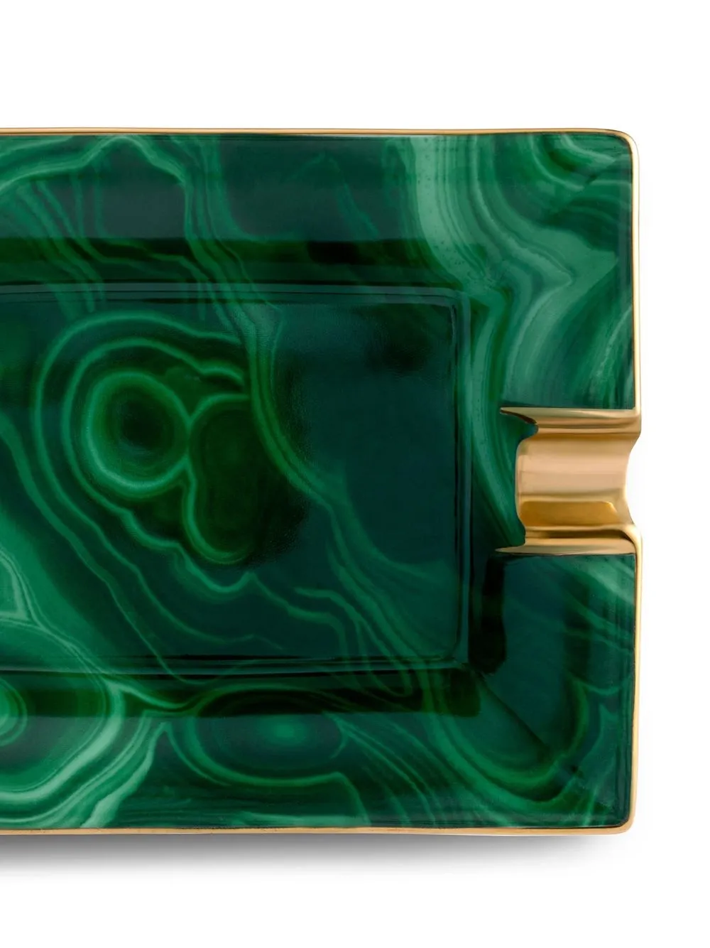 L'Objet Malachite Porcelain Ashtray | Green | FARFETCH