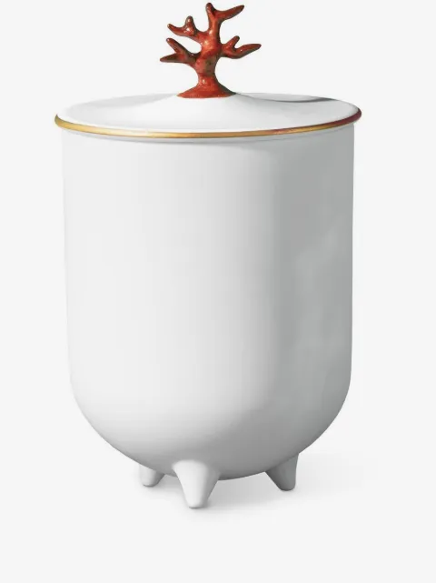 L'Objet Footed coral candle