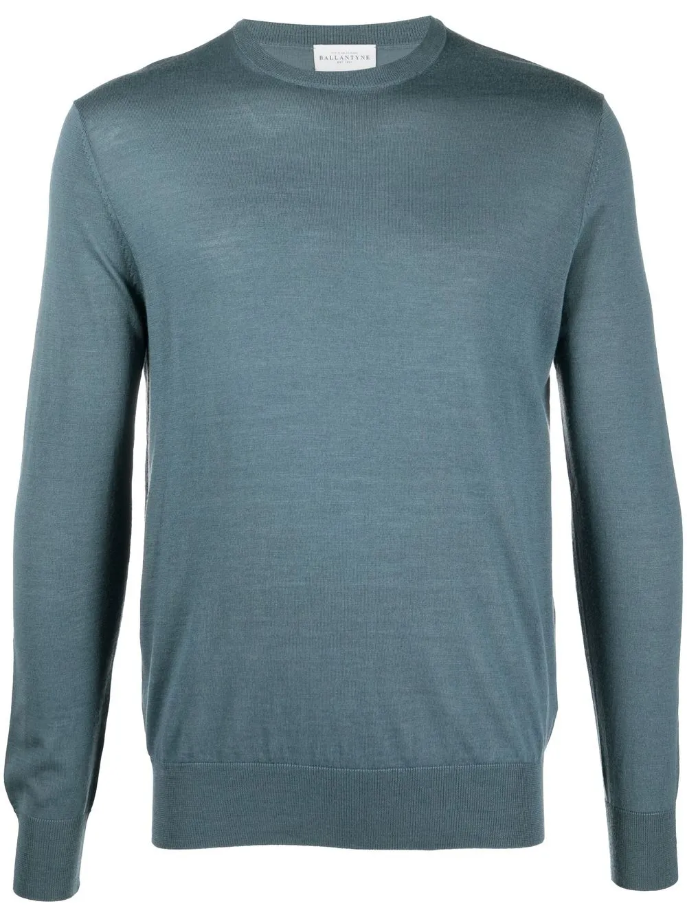 

Ballantyne fine-knit round-neck jumper - Blue