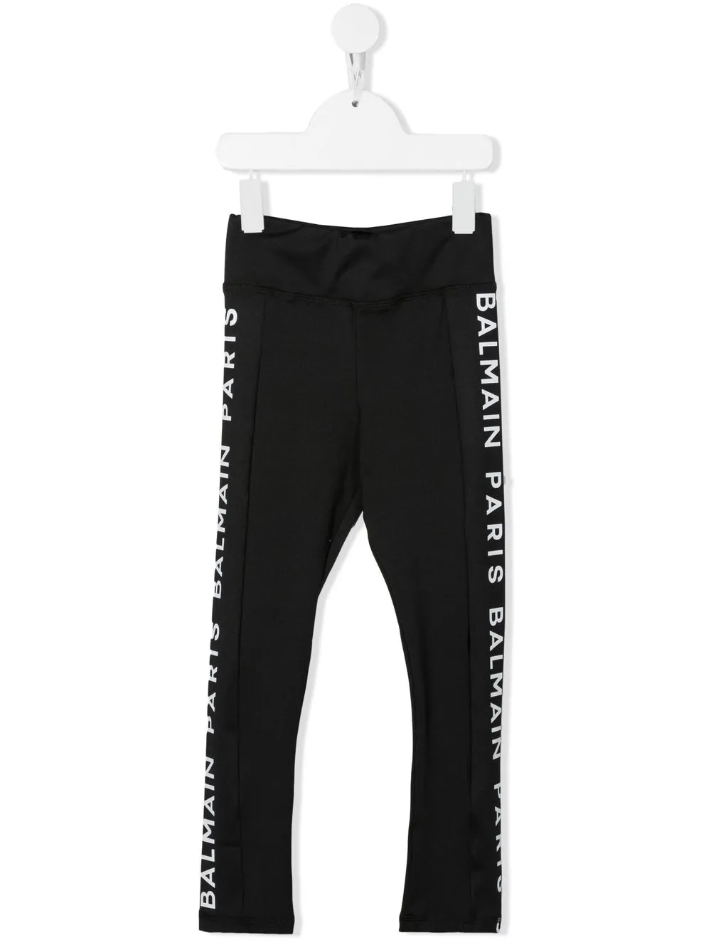 

Balmain Kids leggins con logo estampado - Negro