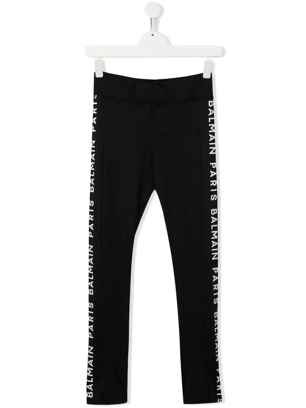 

Balmain Kids leggins con logo estampado - Negro