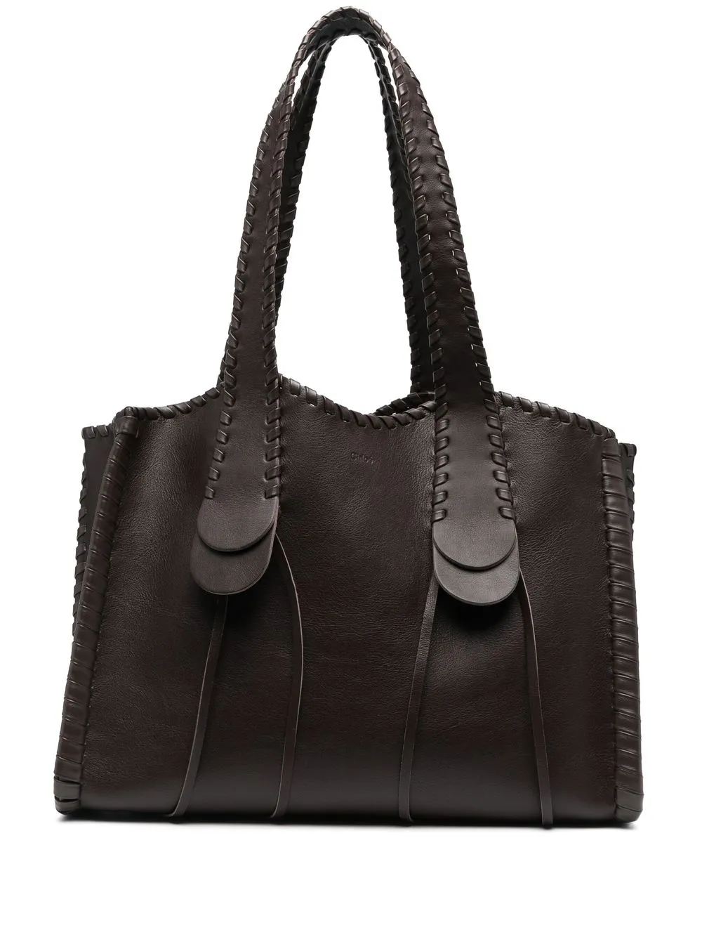 

Chloé Mony leather shoulder bag - Brown