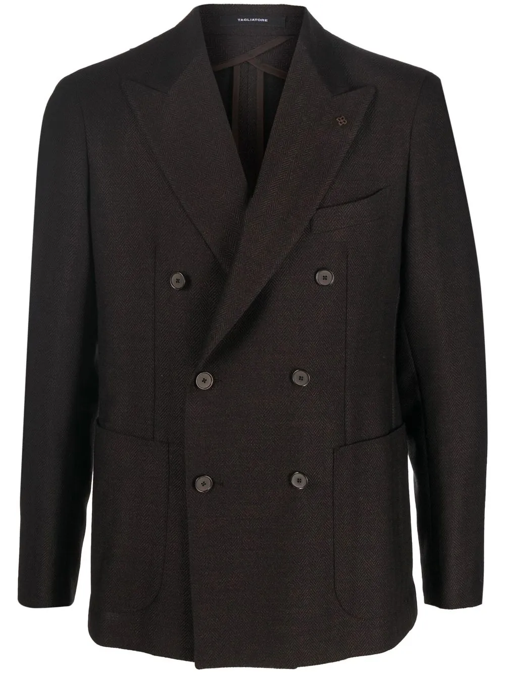 

Tagliatore peak-lapels double-breasted blazer - Brown