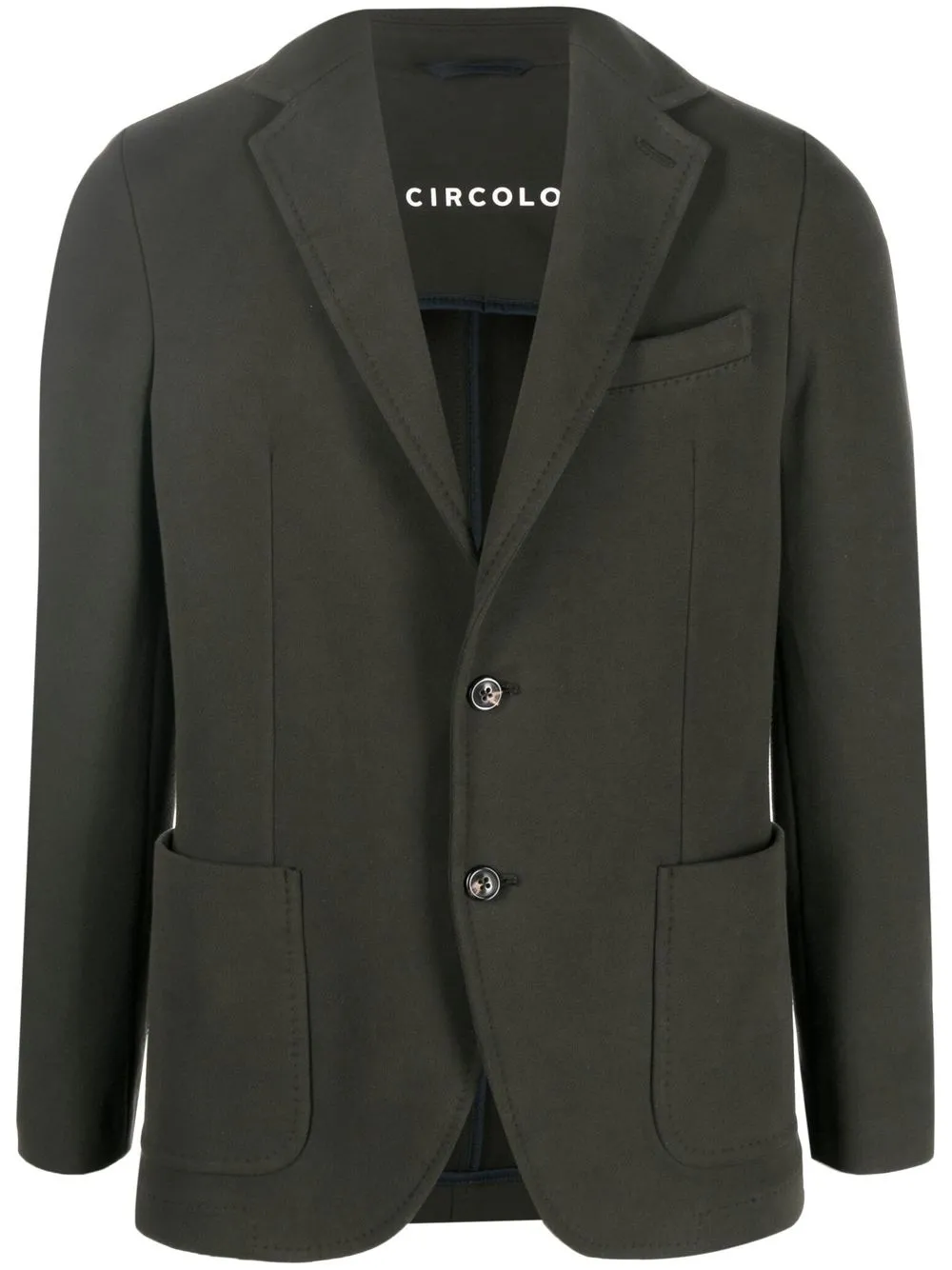 

Circolo 1901 blazer con solapa de muesca - Verde